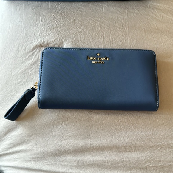 Kate Spade Chelsea nylon wallet-Blue - Picture 2 of 6